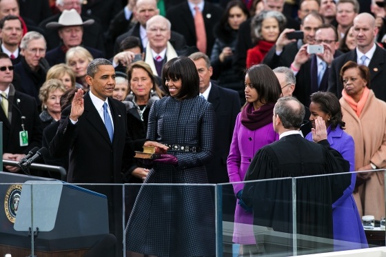 Barack Obama toma protesta en su segundo mandato como Presidente de Estados Unidos. Foto: Staff de la Casa Blanca