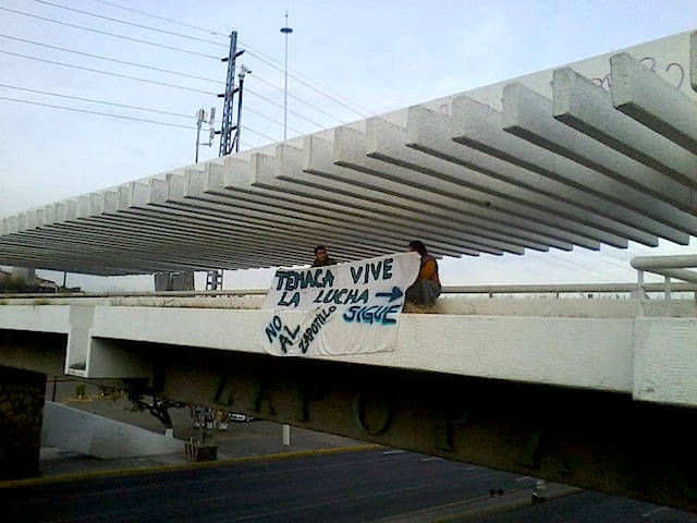 Otra de las mantas que se pudieron ver hoy en Guadalajara. Imagen: Cortesía