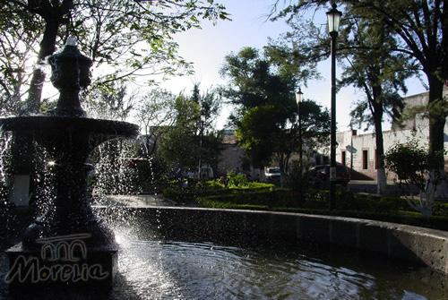 Una de las plazas de Morelia, Michoacán. Imagen: Gobierno de Michoacán