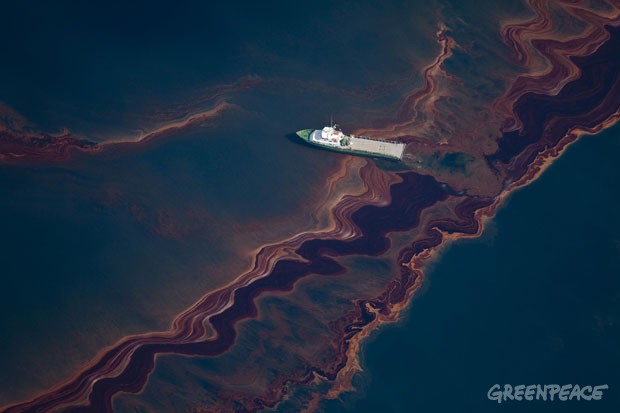 Derrame en el Golfo. Imagen: Greenpeace