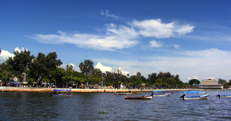 Imagen del Lago de Chapala de Septiembre de 2010, tomada por la Comisión Estatal del Agua