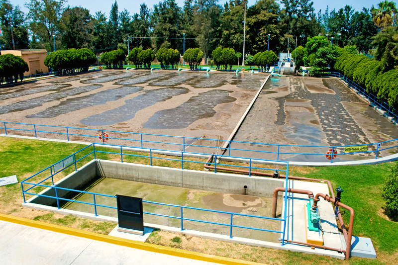 Planta de tratamiento ubicada en el municipio de Chapala, operada por la CEA. Una de las que sí funciona. Foto: CEA