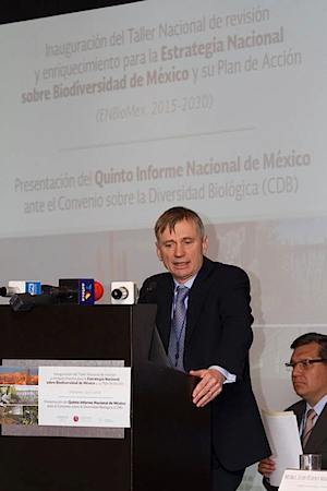 David Cooper de la Secretaría de la Convenio de Diversidad Biológica. Foto: Conabio
