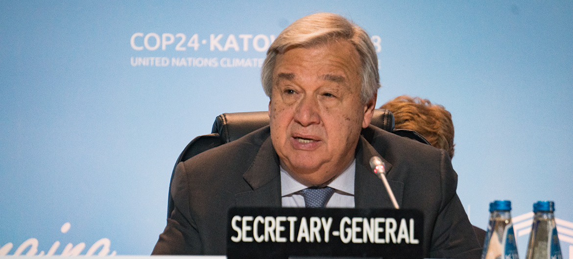 António Guterres en la COP24